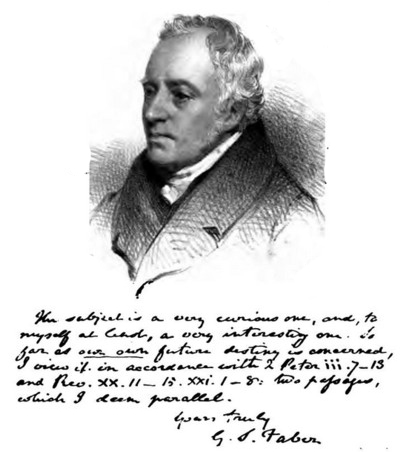 FABER, GEORGE STANLEY (1773-1854)